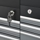 Количка за работилница със 7 чекмеджета, Steel Black Количка за работилница със 7 чекмеджета, Steel Black