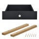 Чекмедже за мебели от палети  9,5 x 37,5 x 44,5 cm, Черен