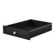 Комплект от 4 броя чекмеджета за мебели от палети 9,5 x 37,5 x 44,5 cm, Черен
