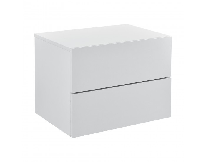 Шкафче с 2 чекмеджета за стенен монтаж  40 x 29 x 30 cm, ПДЧ, Бяло