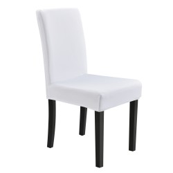 Калъф за стол -Бял - Калъфи за мебели