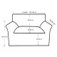 Калъф за канапе Пясъчен цвят ,120-190 см, от еластичен материал