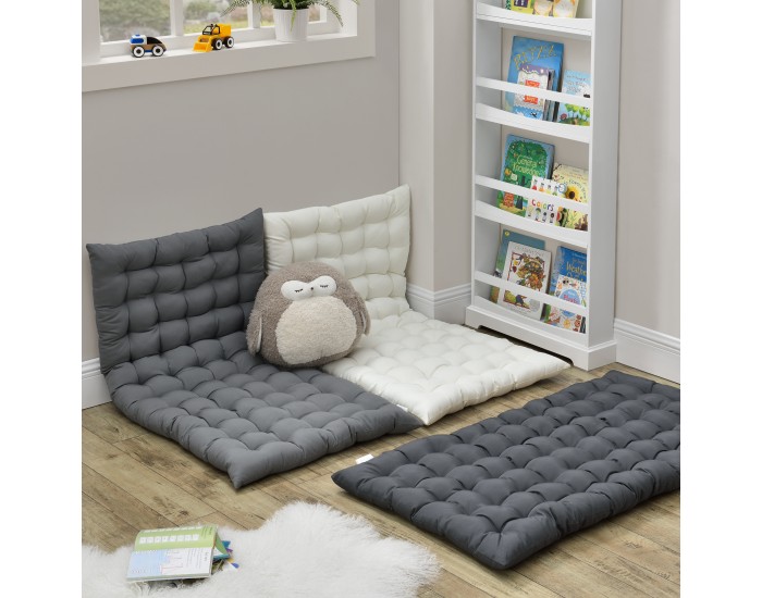 Възглавница за под Espoo, размери 120x60cm, Тъмно сив цвят