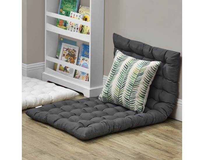 Възглавница за под Espoo, размери 120x60cm, Тъмно сив цвят