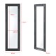 Стенно огледало Livorno 132 x 42 x 3,5 cm с рамка от евкалиптово дърво тъмносиво Стенно огледало Livorno 132 x 42 x 3,5 cm с рамка от евкалиптово дърво тъмносиво