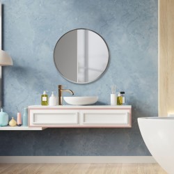 Стенно огледало Modugno,  60см,  сребро цвят - Огледала