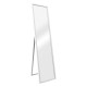 Стойка за огледало Giovinazzo, размери 150x35 см, наклонена,  Бял цвят, С СЧУПЕНО ОГЛЕДАЛО