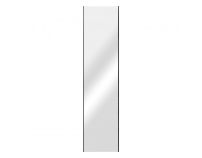 Стоящо огледало Barletta, размери 150x35 см, Черен цвят