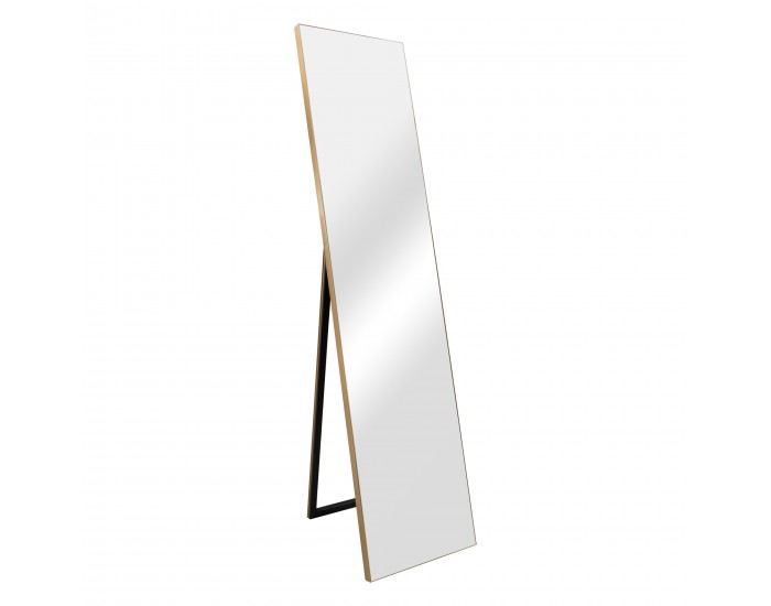 Стойка за огледало Barletta, размери 150x35 см, цвят на рамката злато