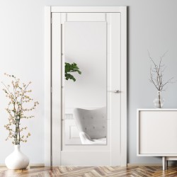 Огледало Lesina, размери 120 x 40 cm,  Бял цвят - Огледала