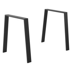 Комплект рамки за маса от 2 бр, размери . 55/75x72 см,  черен цвят - Части за Маси