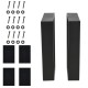 Комплект рамки за маса от 2 бр., размер  25/40x43 см,  черен цвят