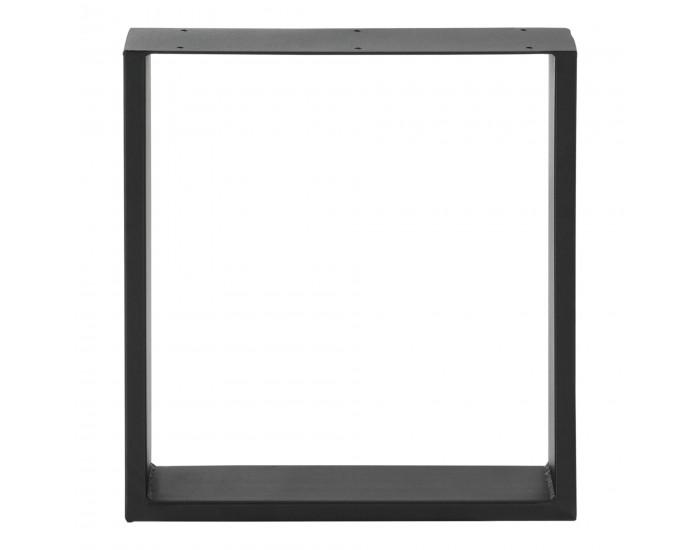 Комплект рамки за маси за кафе от 2 бр, размери 40x43 см,  стоманено черно, матов цвят