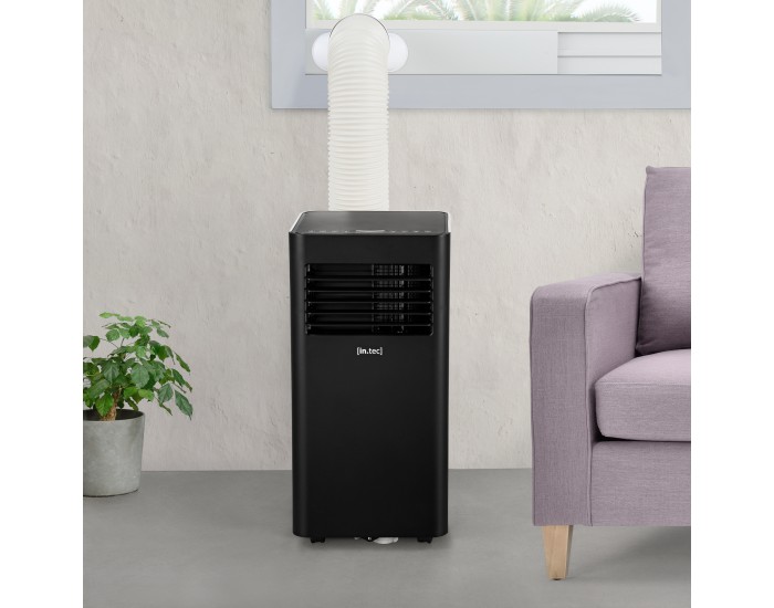 Мобилен климатик 2600W 9000 BTU черно/бяло