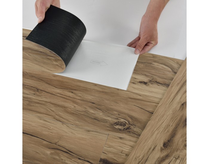 Винилова/PVC подова настилка, самозалепващ се ламинат, Nordic Oak, 0,975 m²