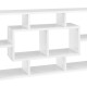 Стенен рафт Saputit, размери 85x16x48см,  бял цвят