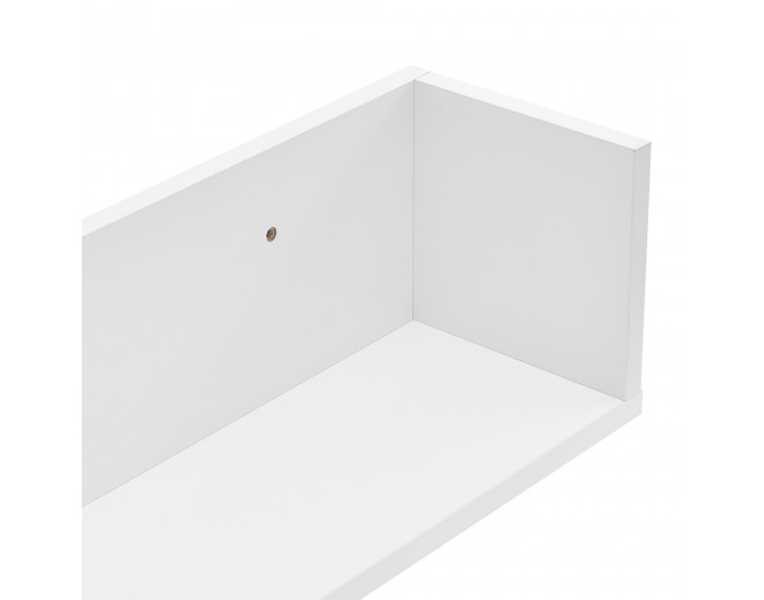 Стенен рафт Elverum, размери 75 x 16,5 x 16,5 cm,  Комплект от 2 броя, бял цвят