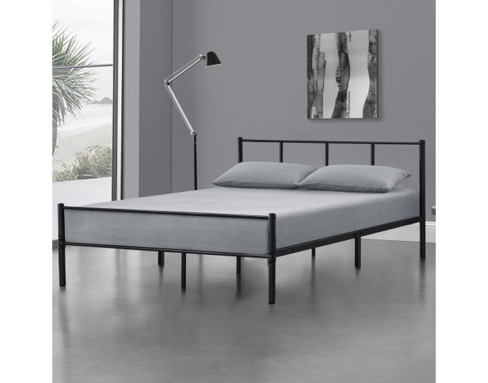 Метално легло  Laos, Черно, синтерована стомана   160 х 200 cm