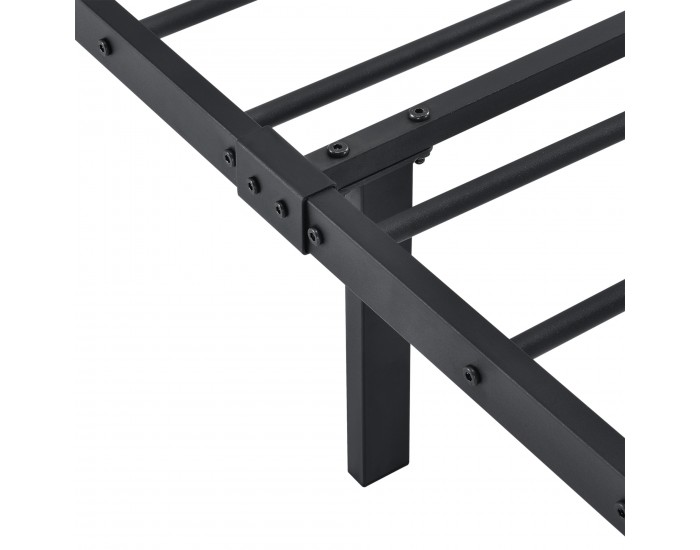 Метално легло  Laos, Черно, синтерована стомана   160 х 200 cm