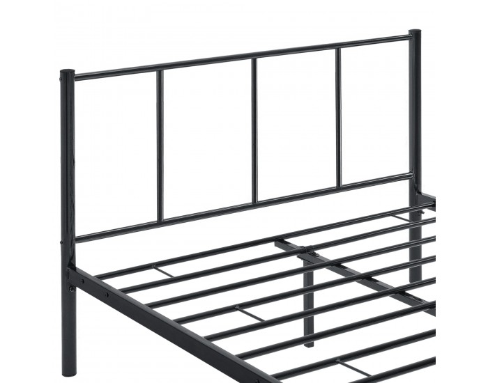 Метално легло  Laos, Черно, синтерована стомана   160 х 200 cm