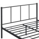 Метално легло  Laos, Черно, синтерована стомана   160 х 200 cm