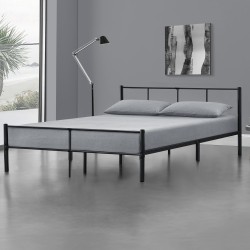 Метално легло  Laos, Черно, синтерована стомана   180 х 200 cm - Sonata G