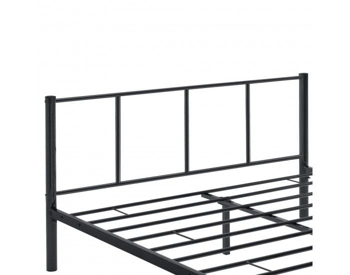 Метално легло  Laos, Черно, синтерована стомана   180 х 200 cm