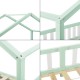 Кошара Trevelio, размери  90x200 см,  с ламелна рамка + решетка, Дървесна мента, бял цвят