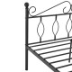 Метално легло Apolda, размери 120x200 см,  Черен цвят
