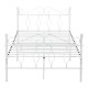 Метално легло Abolda,размери 120x200 см, Двойно легло до 300 кг, Бял цвят