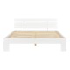 Дървено легло Нивала, размери 140х200 см,  със студен дунапрен,  Матрак,  Бял цвят