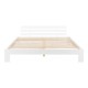 Дървено легло Нивала, размери 180х200 см,  с табла,  Бял цвят