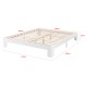 Дървено легло Raisio, размери 160x200 см,  с ламелна рамка,  Бял цвят