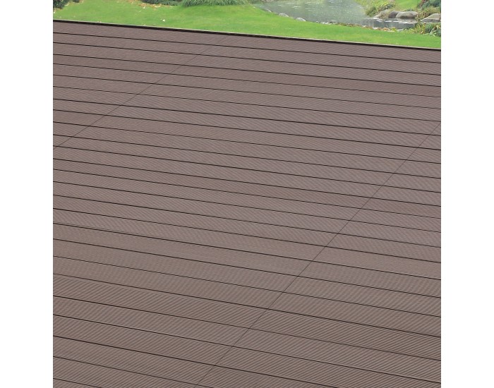 Пълен комплект дъски WPC Deilingen,  40m², Тъмнокафяв цвят