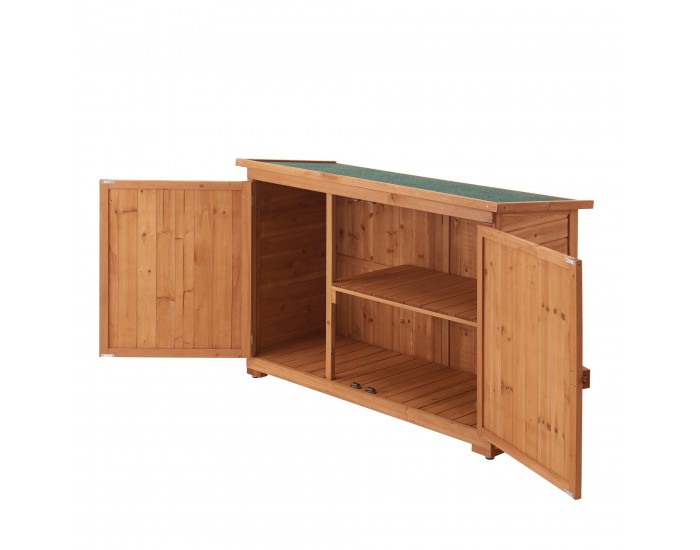 Навес за инструменти Kerteminde, размери 88 x 128 x 50 cm,  Борово дърво