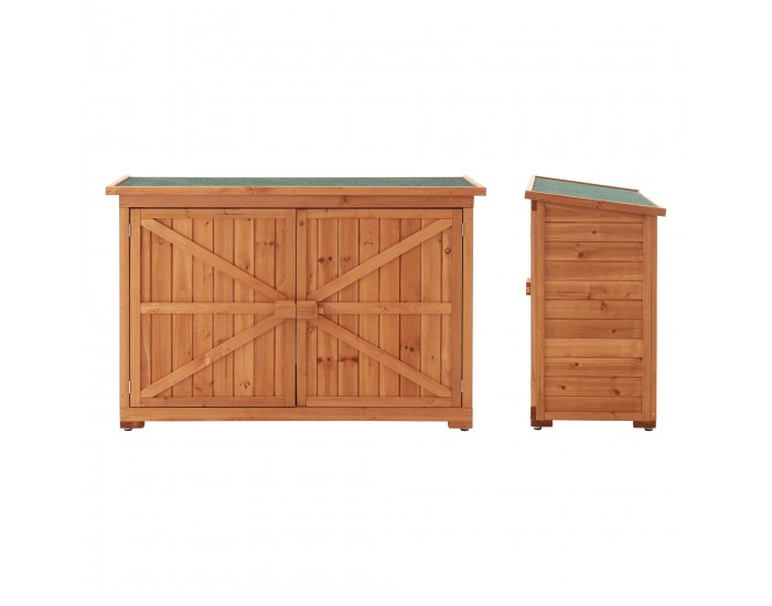 Навес за инструменти Kerteminde, размери 88 x 128 x 50 cm,  Борово дърво