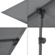 Балконски чадър Carsoli, размери 180x130 см, Сив цвят