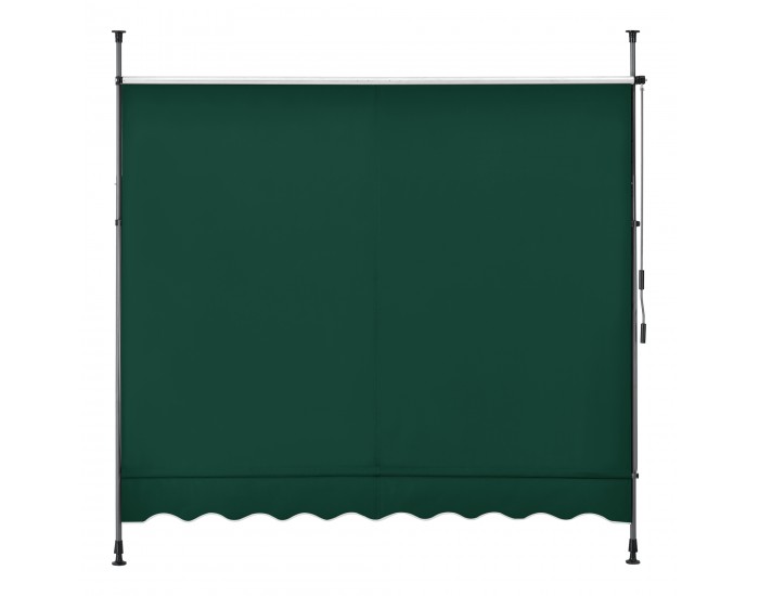 Скоба сенник, размери  400х120х200-300см,  без пробиване,  Тъмнозелен цвят