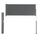 Страничен сенник, размери 140х300см,  Сив цвят
