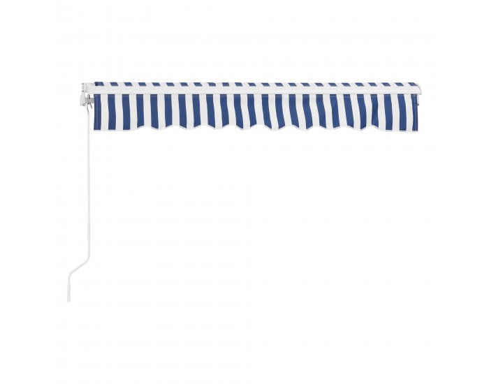 Сенник с рамена на панти, размери  250x200см,  с манивела,  Синьо Бяло цвят