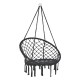 Висящ стол Tampico,  максимум до 150 кг, за вътрешна и външна употреба, черен цвят