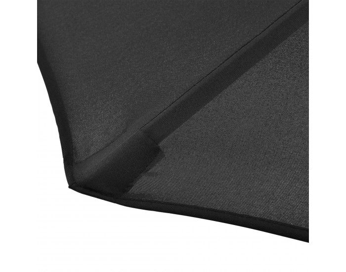 Чадър, размери  230x300 см,  стомана,  полиестер,  черен цвят