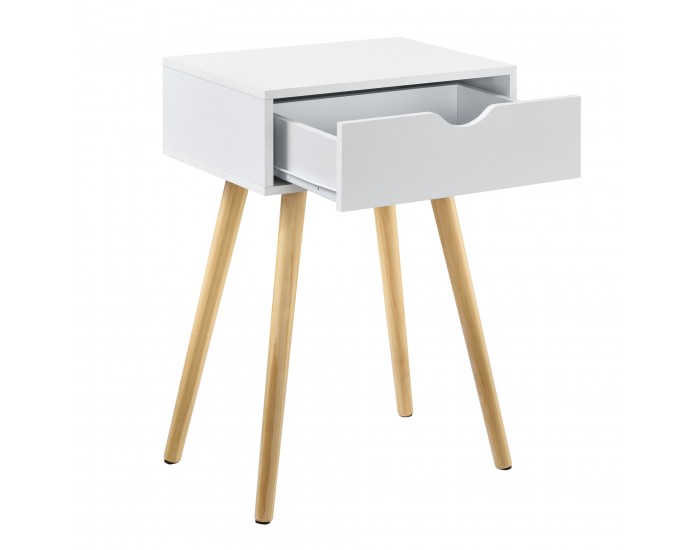 Шкаф/Малка маса с чекмедже  60 x 40 x 29,5 cm, Бял