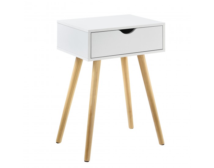 Шкаф/Малка маса с чекмедже  60 x 40 x 29,5 cm, Бял