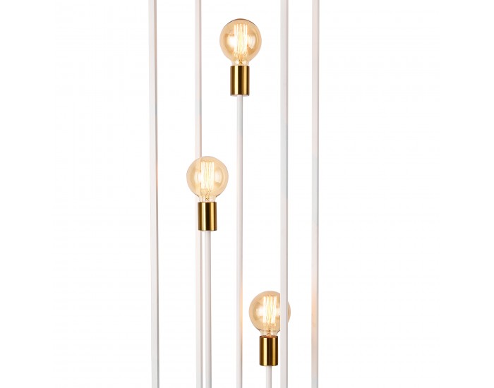 Подова лампа  Groningen 3 x E27, max 60W, метал, бяла, 140 x 30 x 30 cm