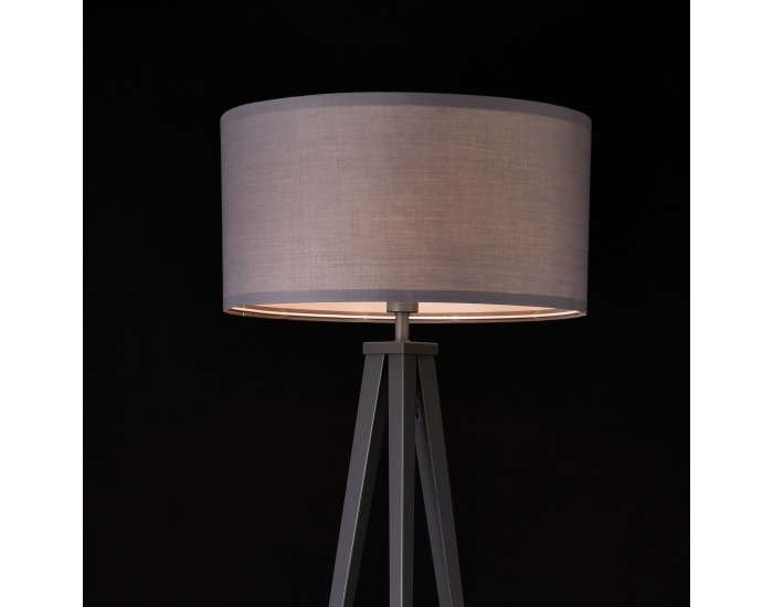 Подова лампа Faro, 153 см, тъмно сив цвят