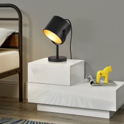 Настолна лампа Farstorp,  1 x E27,  Черен цвят - Нощни шкафчета