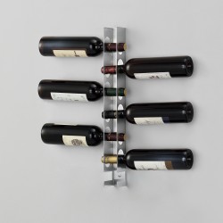 Поставка за вино Pfalz, размери 55x5x7 см, за 6 бутилки от неръждаема стомана - Дневна