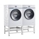 Поставка за пералня 2-сгъваема Bothel с 2 изтеглящи се рафта 150 кг, Бяла.