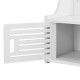 Шкаф за баня Norberg, размери 28x62x25 см,  WPC Бял цвят